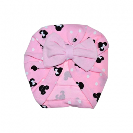Caciuli fete - Turban Minnie pentru fete, Mini Junior TMJ1103-3, Roz