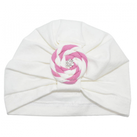 Turban pentru fete Mic Pitic 20523-5, Alb [2]