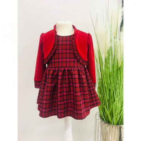 Set 2 piese rochie si bolero pentru fete Tylkomet TLY-11, Rosu [3]