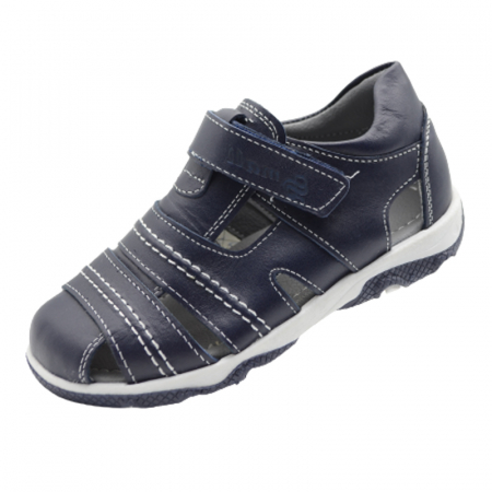 Sandale băieți - Sandale pentru baieti Small Foot SM8000-27, Bleumarin