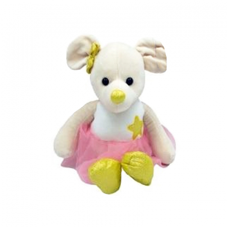 Jucarii din plus - Soricel de plus pentru fete Mini Junior 890460, Crem