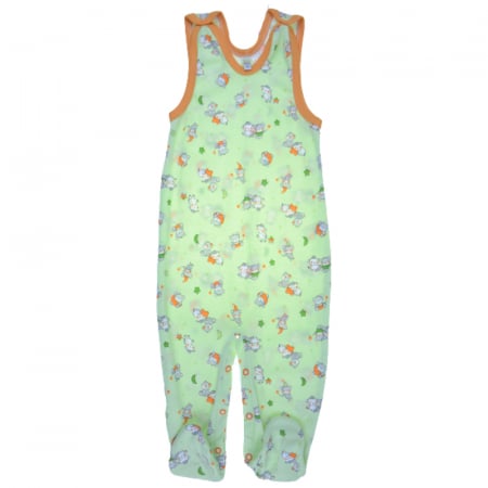 Salopete bebelusi baieti - Salopeta fara maneci pentru baieti Koala Bobas Fashion 1813-Z-86, Verde