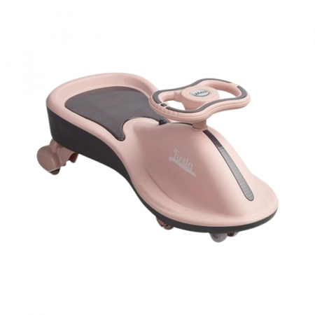Masini si vehicule pentru copii - Vehicul, cu lumini, actionat cu picioarele pentru copii, Toyz Spinner Fiesta Beige Purple 394398, Bej