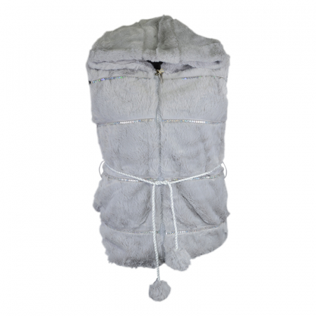 Veste - Vesta de blana pentru fete Happy House HH-323-116, Gri