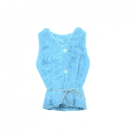 Veste - Vesta de blana pentru fete Sara Line Sara Line AL1-122, Albastru