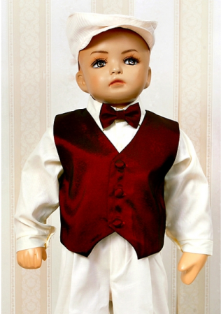 Vesta de botez pentru baieti Christopher Baby Club VST-8 [3]