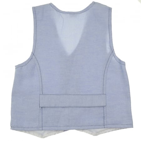 Vesta eleganta pentru baieti Mini Junior VST-11-80-cm, Albastru [2]