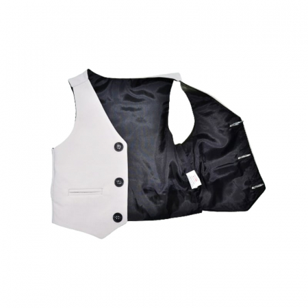 Vesta eleganta pentru baieti, Mini Junior VT1408, Crem [1]