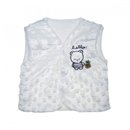 Veste - Vesta pentru baieti, Mini Junior VST2108A-68, Alb