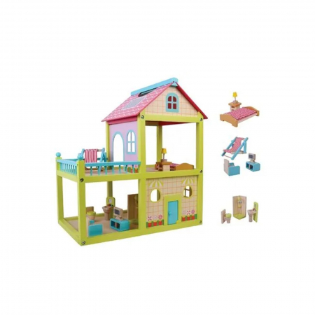 Vila Anna din lemn pentru fete Bino 83556, Multicolor [1]