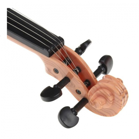 Vioara pentru copii, 4 corzi metalice 13.5 x 6.5 x 39 cm Mini Junior CHT-8820, Maro [4]