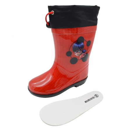 Cizme din cauciuc pentru fete Mini Junior 234587-25-26, Rosu [1]