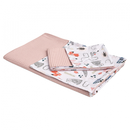 Accesorii camera bebe - Set lenjerie de pat cu 2 piese Sensillo 388120, Multicolor