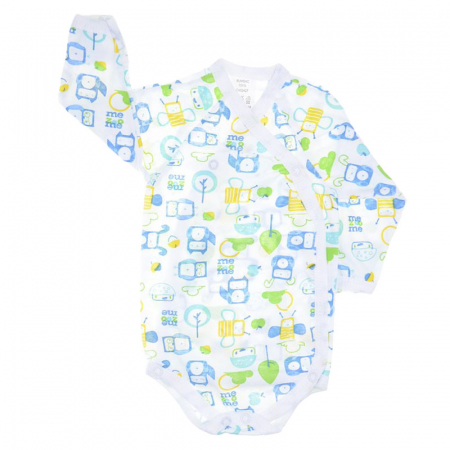 Body-uri baieti - Body cu maneca lunga pentru baieti Happy CA52427-B, Multicolor