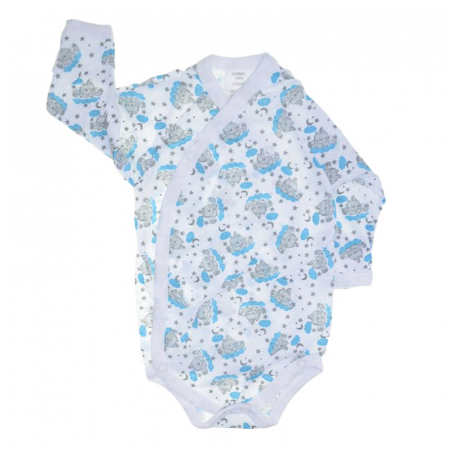 Body-uri baieti - Body cu maneca lunga pentru baieti Happy CA52427-F, Multicolor