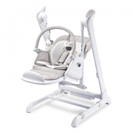 Scaun de masa 2 in 1 cu leagan electric Caretero Indigo 305480, Gri [1]