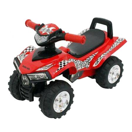 Masini si vehicule pentru copii - ATV actionat cu picioarele pentru copii Baby Mix M12932, Rosu
