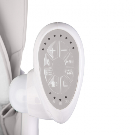 Scaun de masa 2 in 1 cu leagan electric Caretero Indigo 305480, Gri [5]
