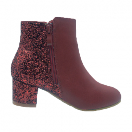 Cizme imblanite pentru fete MRS M1096B, Bordo [7]
