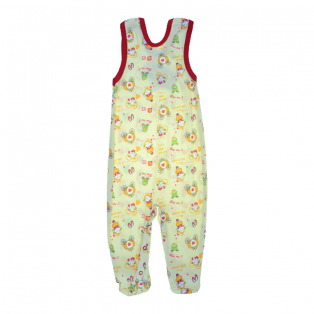 Salopeta fara maneci pentru fete Koala Bobas Fashion 1812F-80, Galben [1]