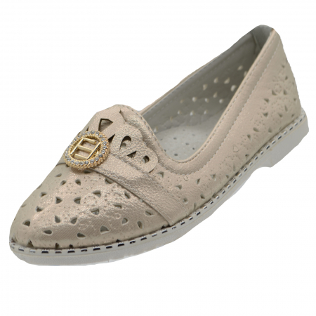 Pantofi fete - Pantofi pentru fete Bessky YJ9667-2-26, Crem