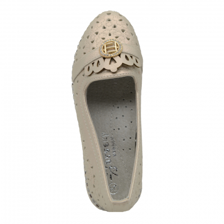 Pantofi pentru fete Bessky YJ9667-2-26, Crem [3]