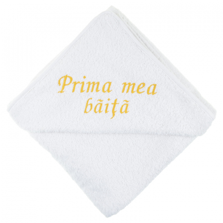 Prosoape - Prosop cu gluga 75 x 75 cm Confort Family VF-8362, Alb