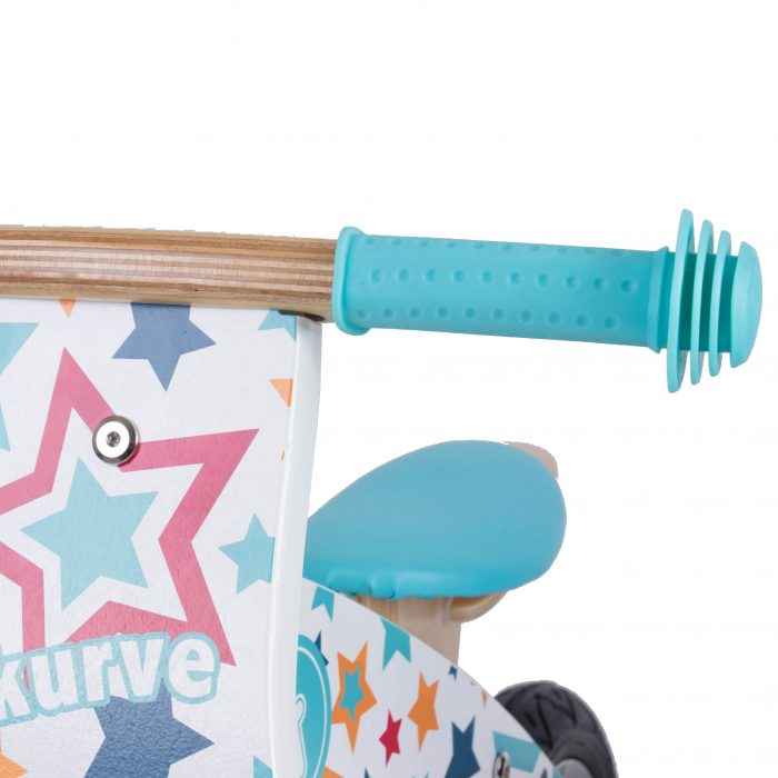 Bicicleta fara pedale din lemn pentru copii - Kurve Stars Balance Bike [4]