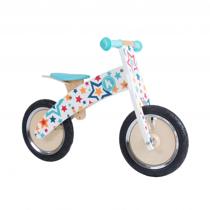 Bicicleta fara pedale din lemn pentru copii - Kurve Stars Balance Bike [1]