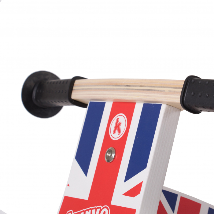 Bicicleta fara pedale din lemn pentru copii - Kurve Union Jack Balance Bike [4]