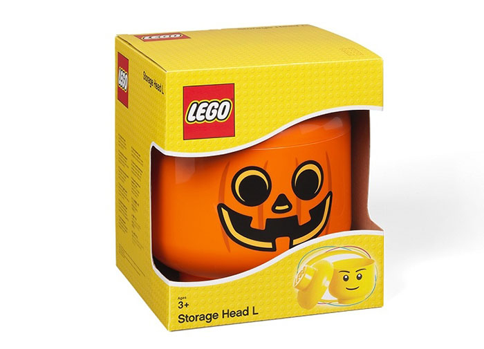 Cutie depozitare L cap minifigurina LEGO - Dovleac [2]