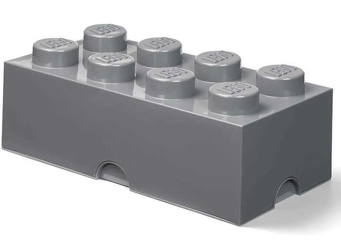 Cutie depozitare LEGO 2x4 gri inchis (40041754) [1]