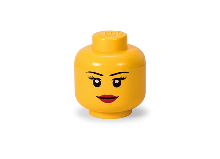 Cutie depozitare S cap minifigurina LEGO fata [1]