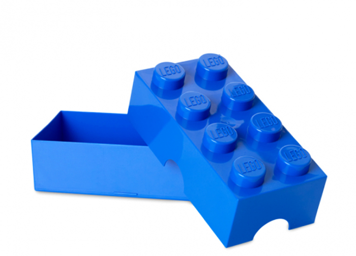 Cutie sandwich LEGO 2x4 albastru [1]
