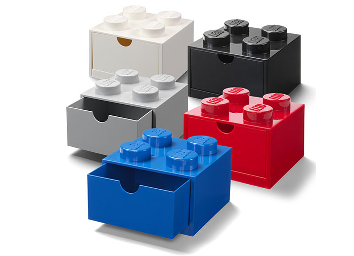 Sertar de birou LEGO 2x2 alb [3]