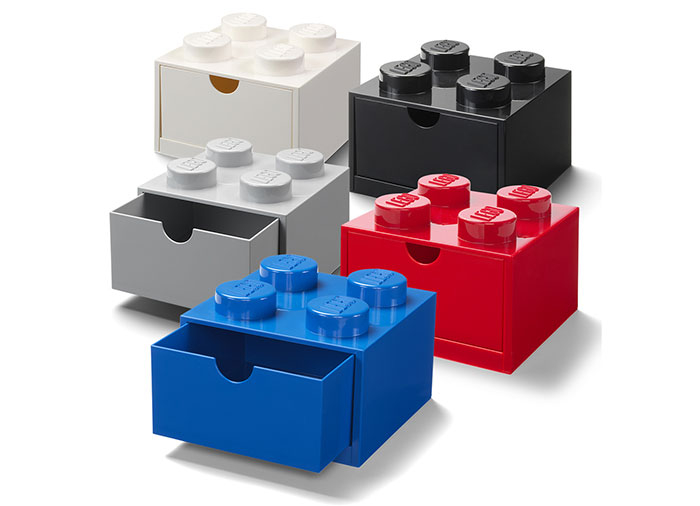 Sertar de birou LEGO 2x2 gri [3]