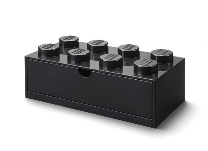 Sertar de birou LEGO 2x4 negru [1]