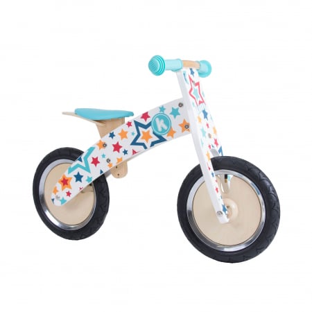 Bicicleta fara pedale din lemn pentru copii - Kurve Stars Balance Bike [0]