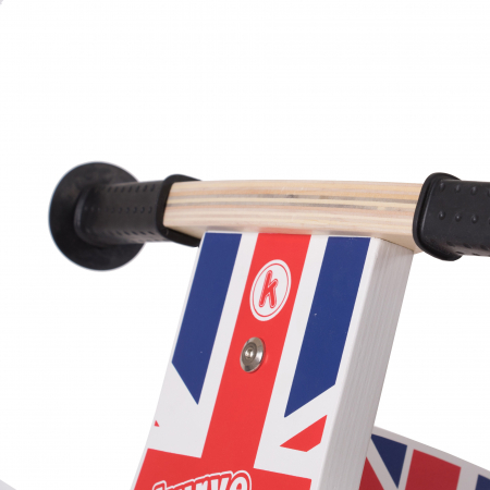 Bicicleta fara pedale din lemn pentru copii - Kurve Union Jack Balance Bike [3]