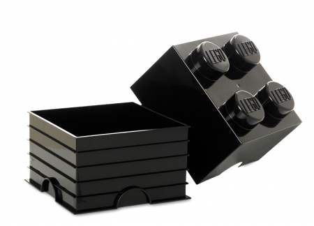 Cutie depozitare LEGO 4 negru [0]
