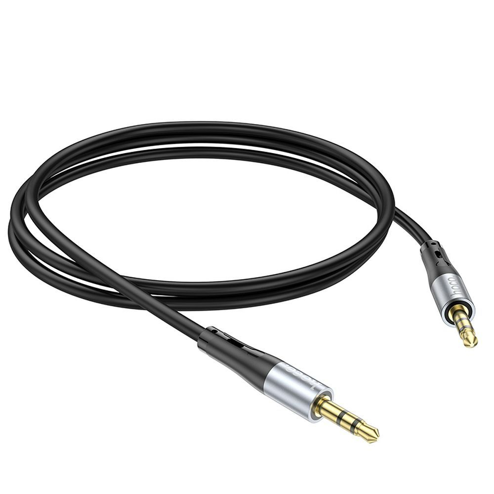 Cablu AUX Hoco UPA22 – Jack 3.5mm la Jack 3.5mm, 1m, Negru [3]