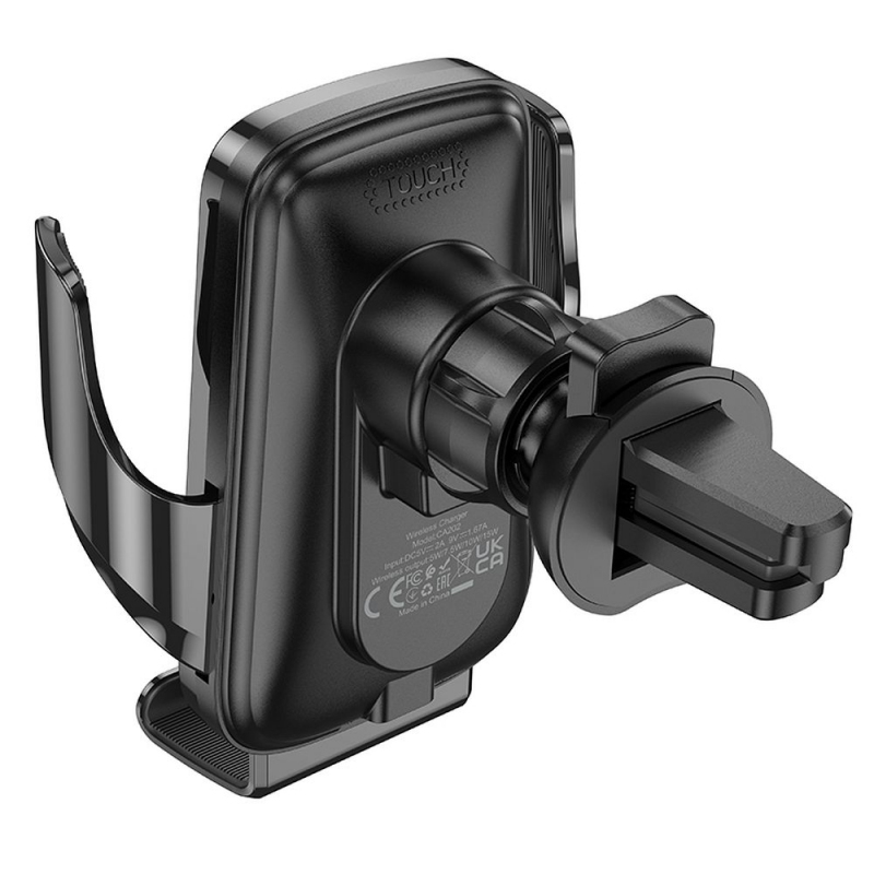 Incarcator Auto Wireless Hoco CA202, 15W, Negru [3]