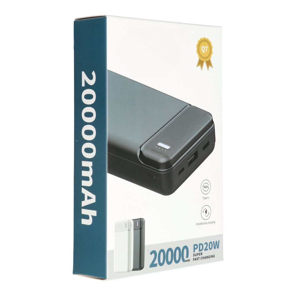 Powerbank Puridea Q7, 20000mAh, PD QC3.0, 3A, 20W, Negru [5]