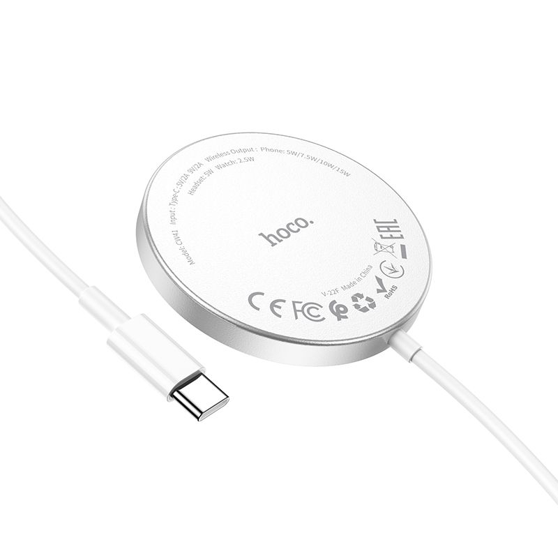 Încărcător cu Fir HOCO 3in1 Tip C Compatibil cu MagSafe 15W CW41 Alb - Eficiență și Versatilitate [5]