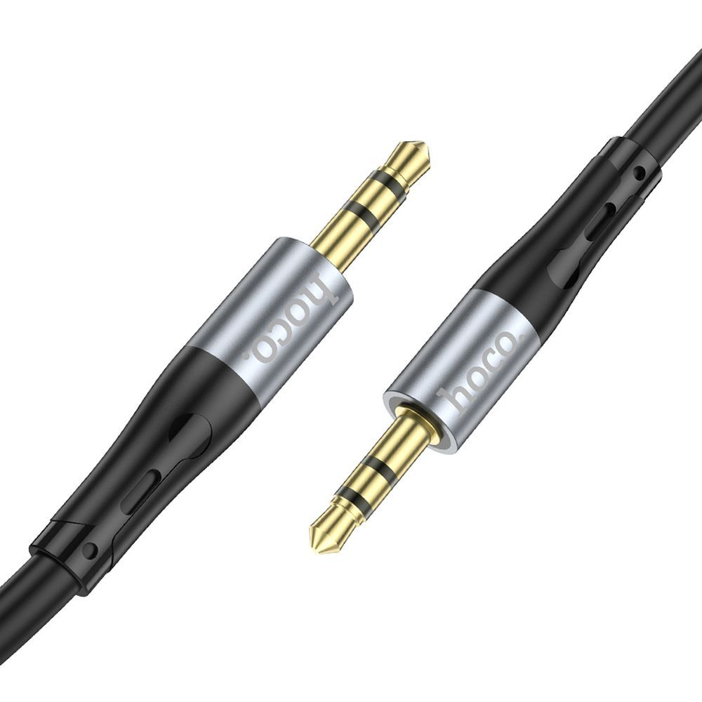 Cablu AUX Hoco UPA22 – Jack 3.5mm la Jack 3.5mm, 1m, Negru [2]