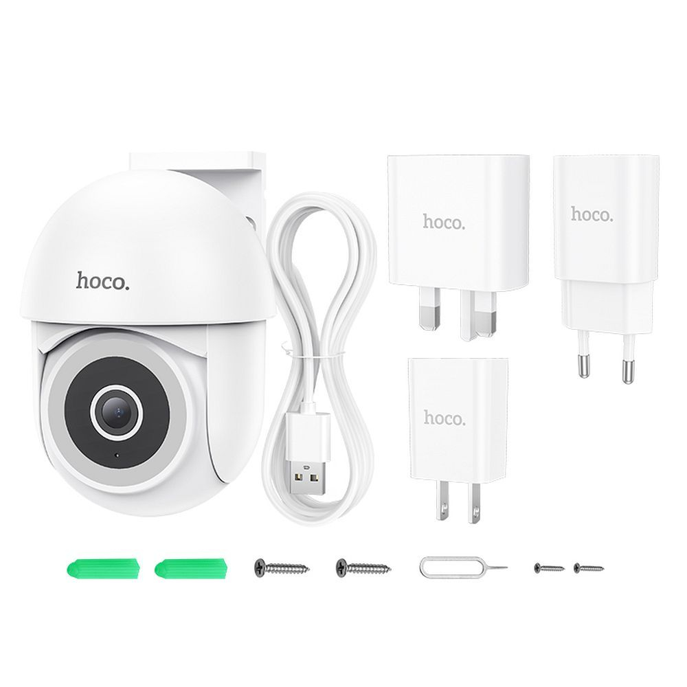 Cameră de Supraveghere Exterior Hoco D2 Full HD - Alb [4]