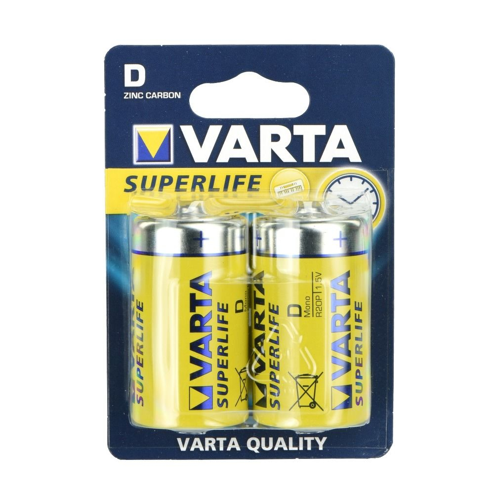 Baterii Varta Zinc R20 Type D SuperLife,pret per bucata [1]