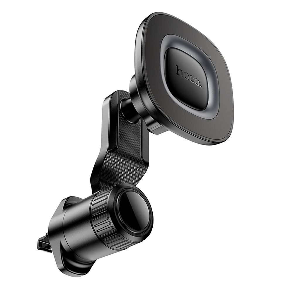 Suport Auto Magnetic Hoco H74 – Pentru Grila de Ventilație, Negru/Gri Metalic [2]