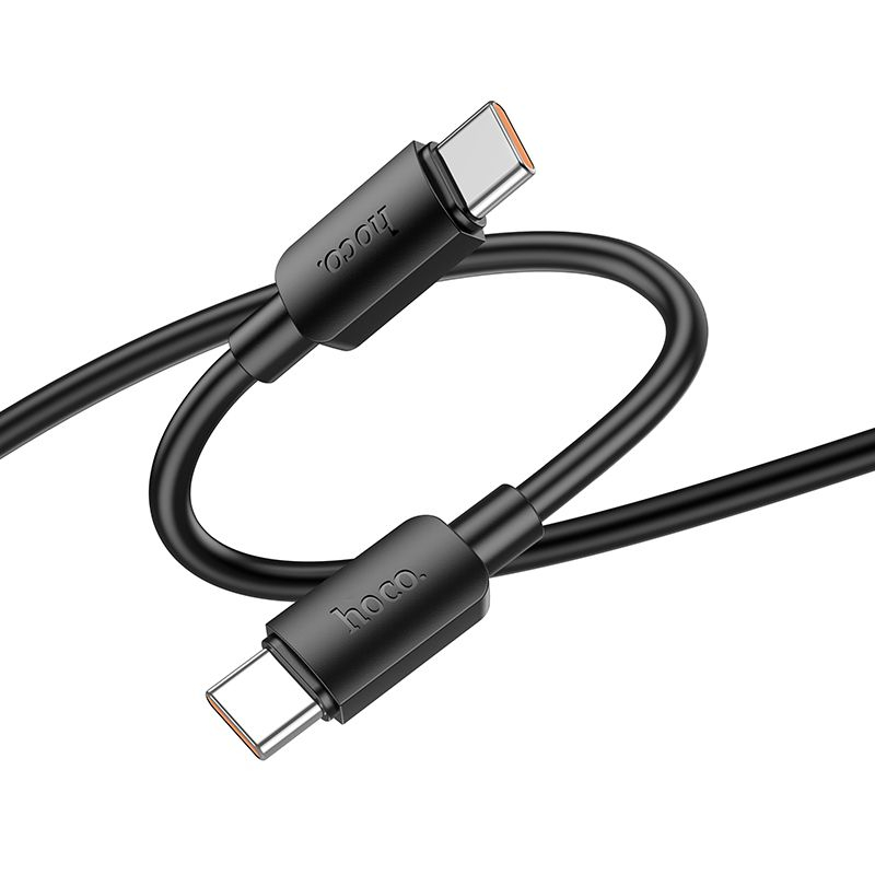 Hoco Cablu Type-C la Type-C X96, 6A, 100W, PD, 1m, Negru [3]