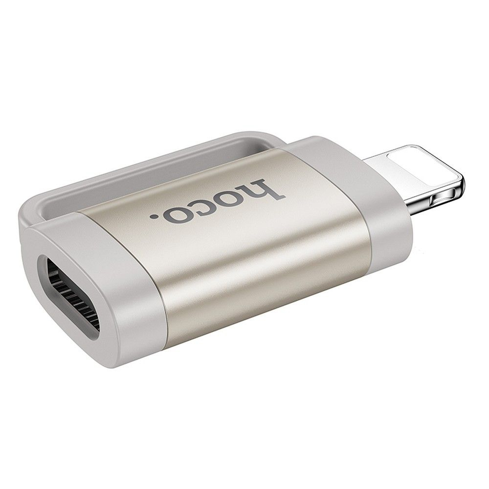 Adaptor OTG Hoco Lightning la Type-C, UA31B, Gri [2]